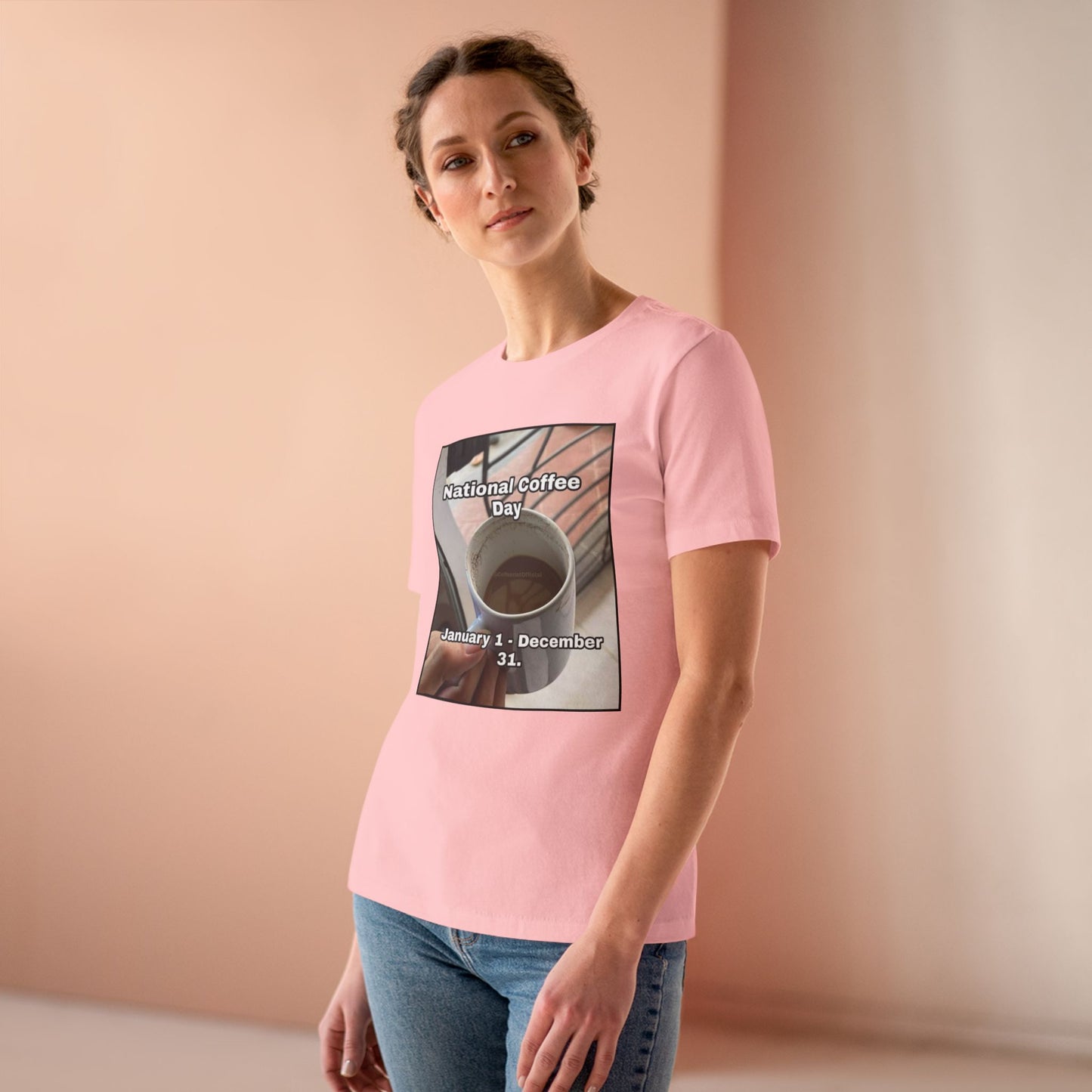 National Coffee Day Women's Short Sleeve Crewneck Tee