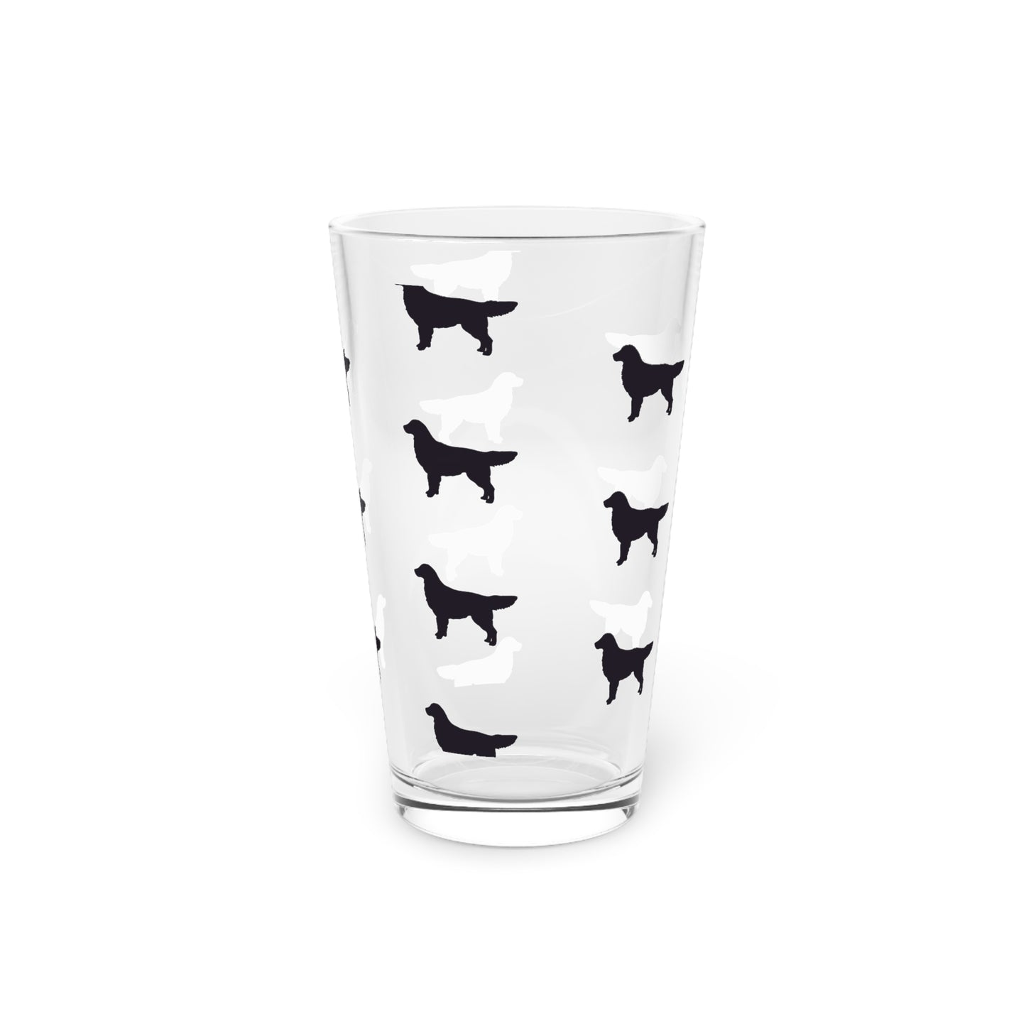 Golden Silhouette Drinking Glass
