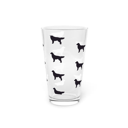 Golden Silhouette Drinking Glass