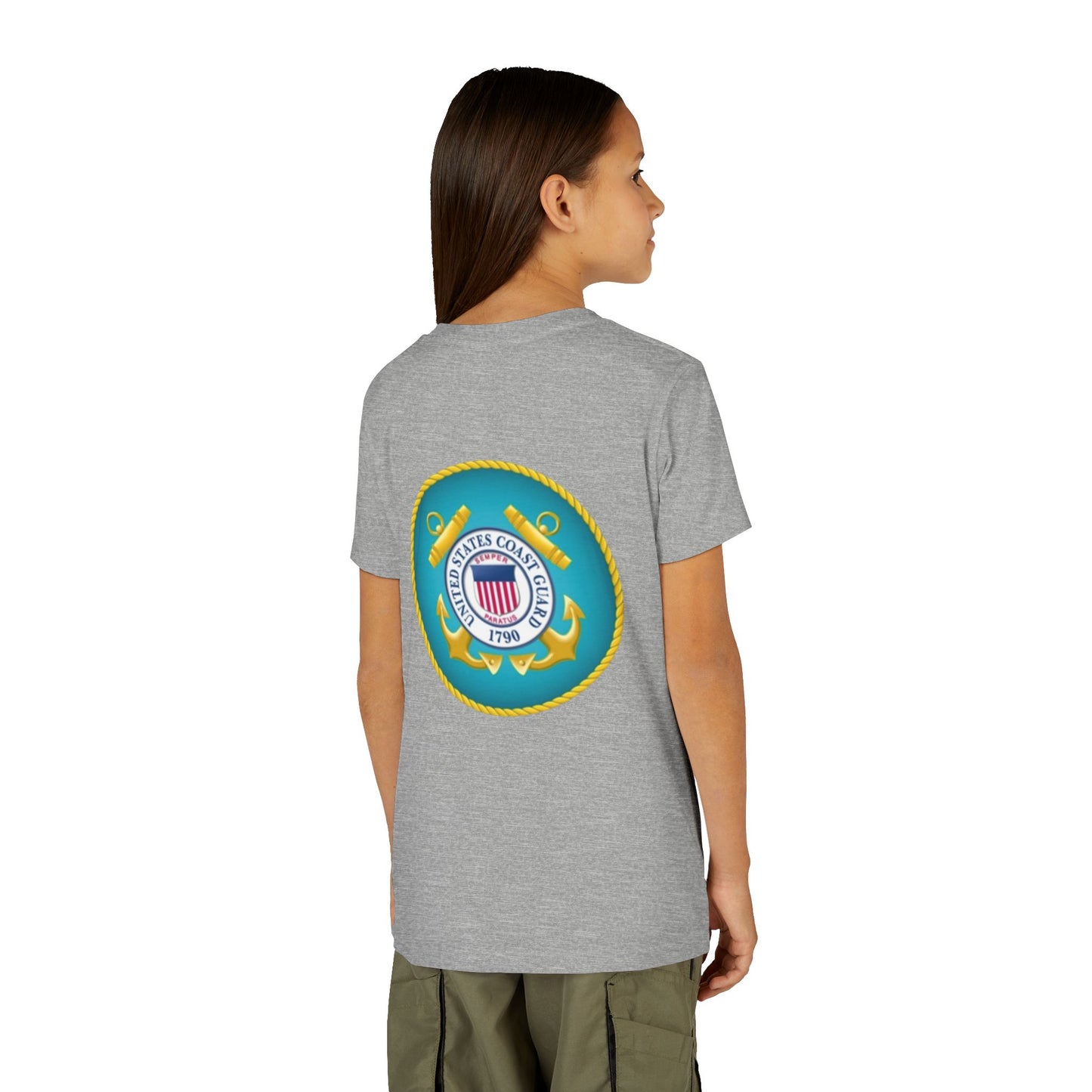 US Coast Guard Youth Unisex Short Sleeve Crewneck Tee