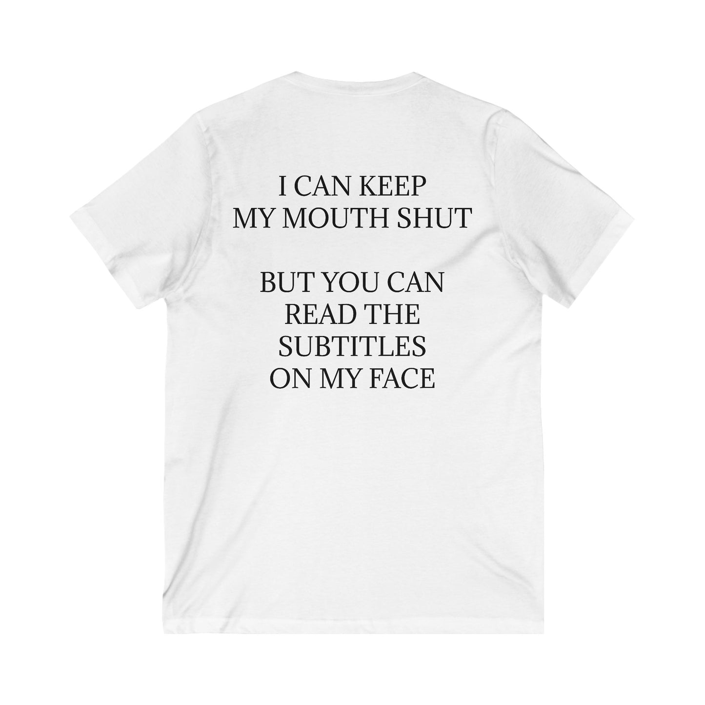 Subtitles Unisex Short Sleeve V-Neck Tee