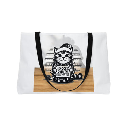 Naughty Cat Weekender Tote Bag