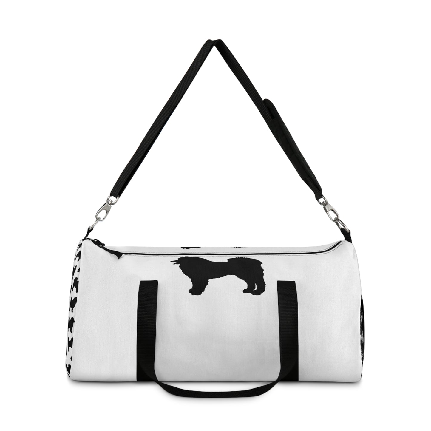 Samoyed Silhouette Duffel Bag