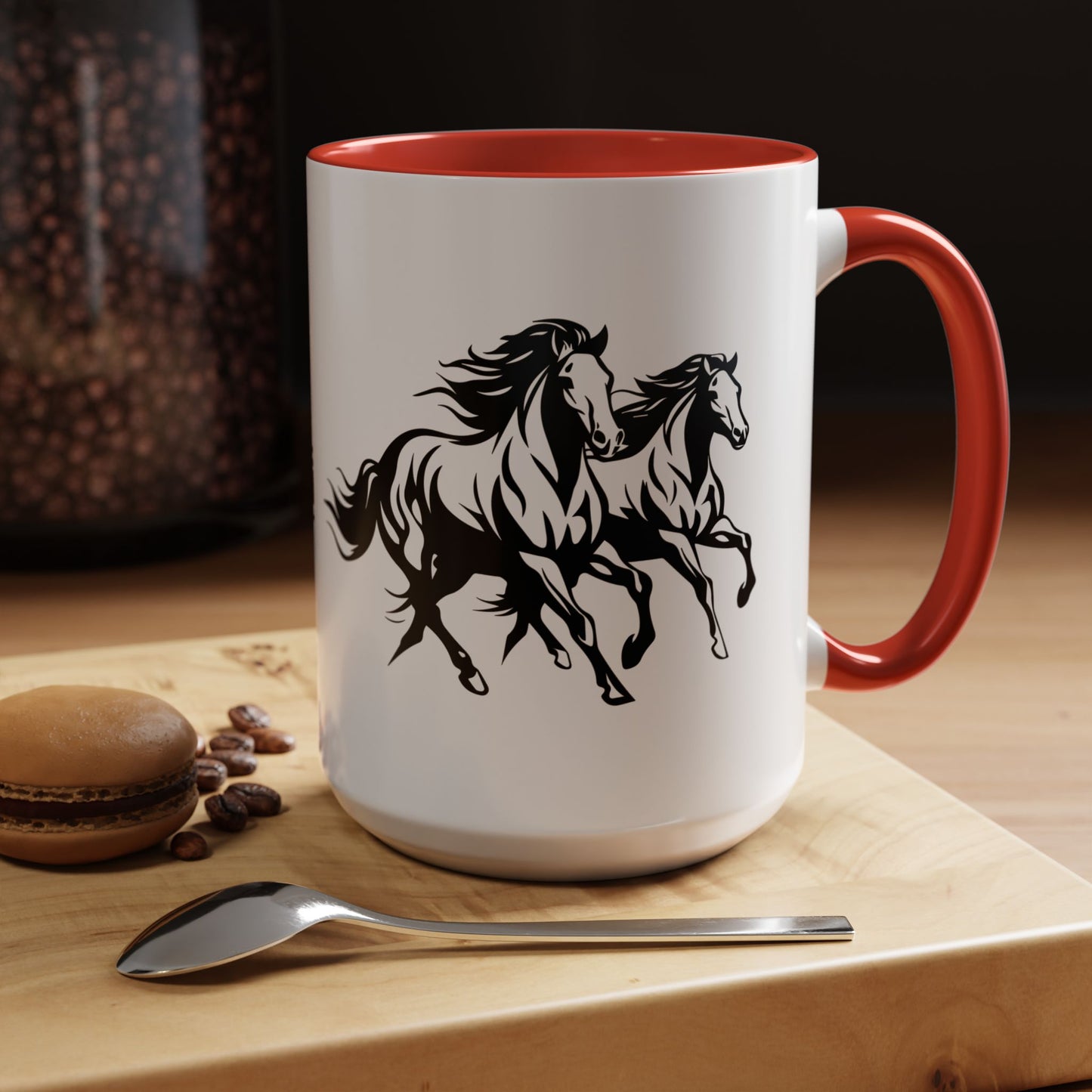 Horsin' Around 2-Tone Coffee Mug