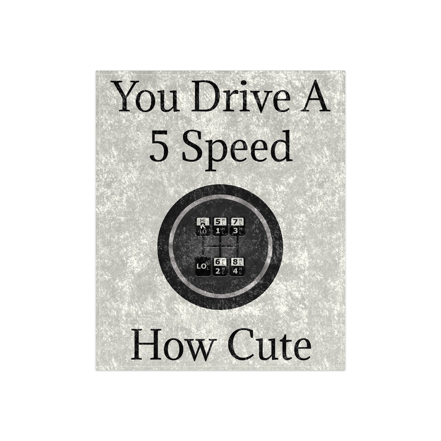 5 Speed How Cute Crushed Velvet Blanket