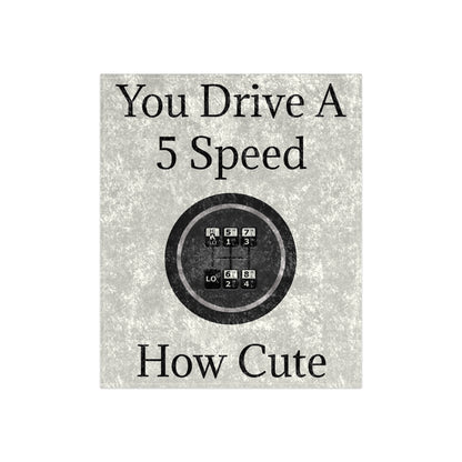 5 Speed How Cute Crushed Velvet Blanket