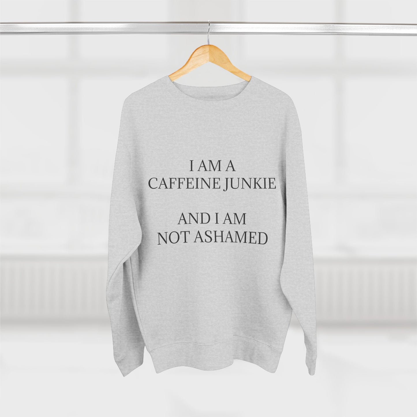 Caffeine Junkie Unisex Crewneck Sweatshirt