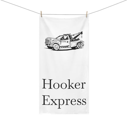 H**ker Express Wheel Lift Tow Truck Mink-Cotton  Beach Towel