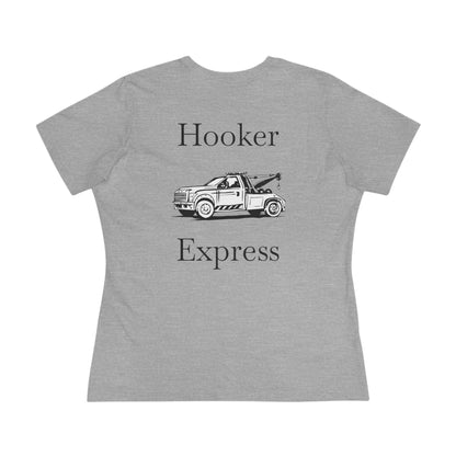 H**ker Express Wheel Lift Tow Truck Women's Short Sleeve Crewneck Tee