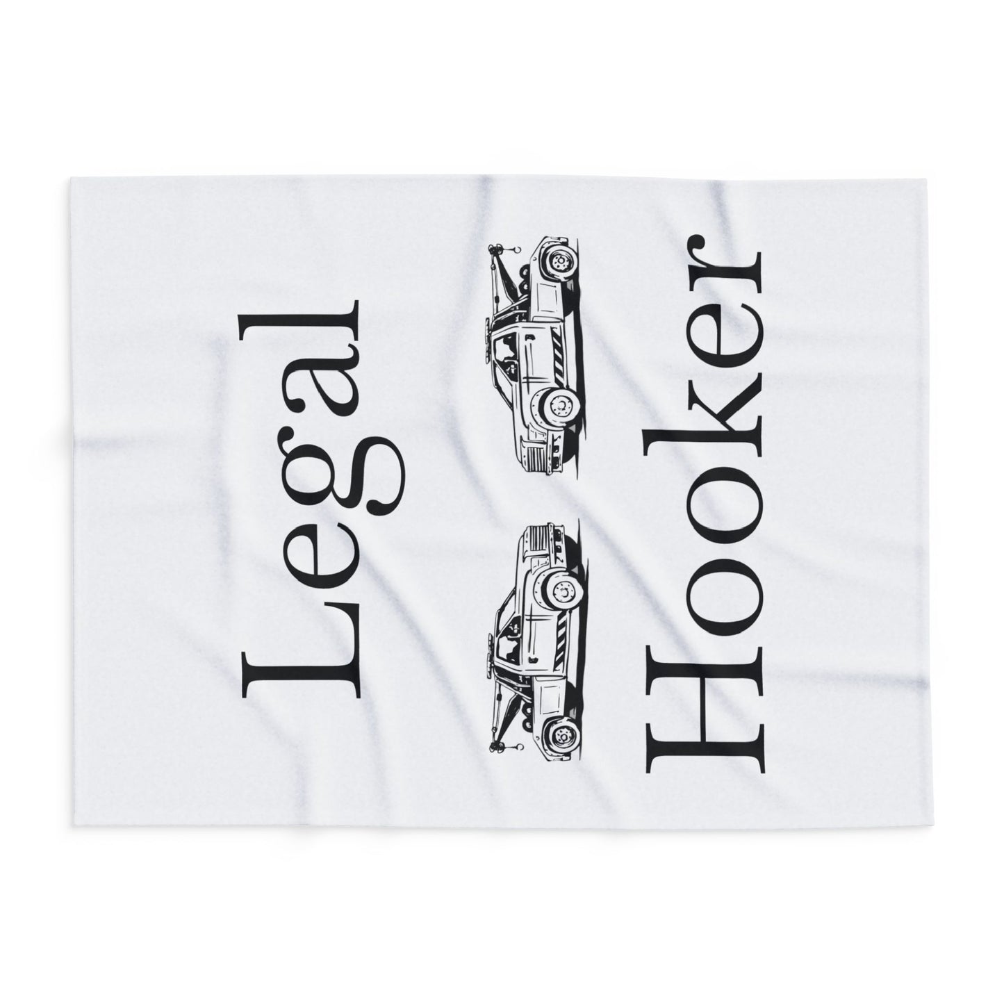 Legal H**ker Tow Truck Wheel Lift Arctic Fleece Blanket
