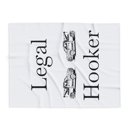 Legal H**ker Tow Truck Wheel Lift Arctic Fleece Blanket