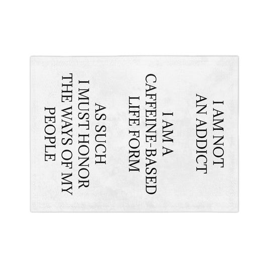Not An Addict Velveteen Microfiber Blanket