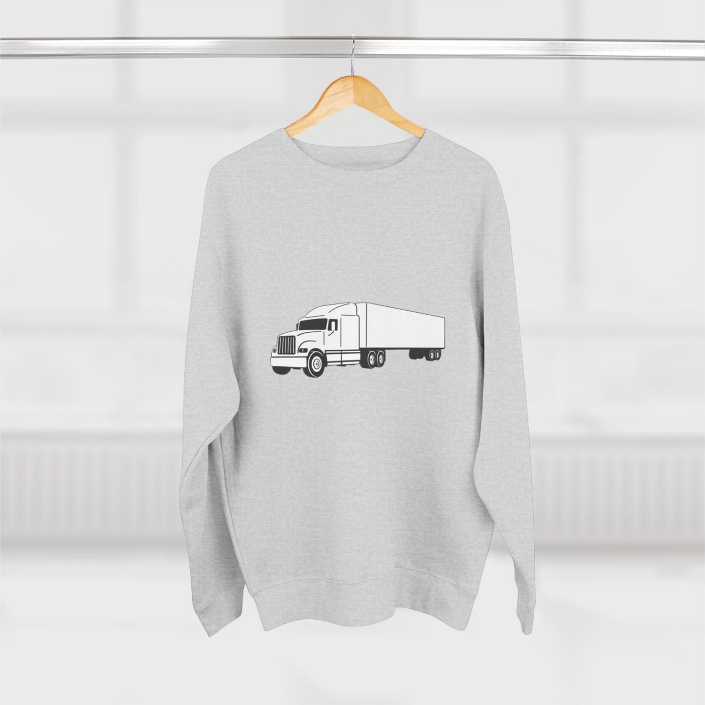 Semi Truck Unisex Crewneck Sweatshirt