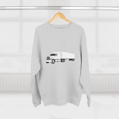 Semi Truck Unisex Crewneck Sweatshirt