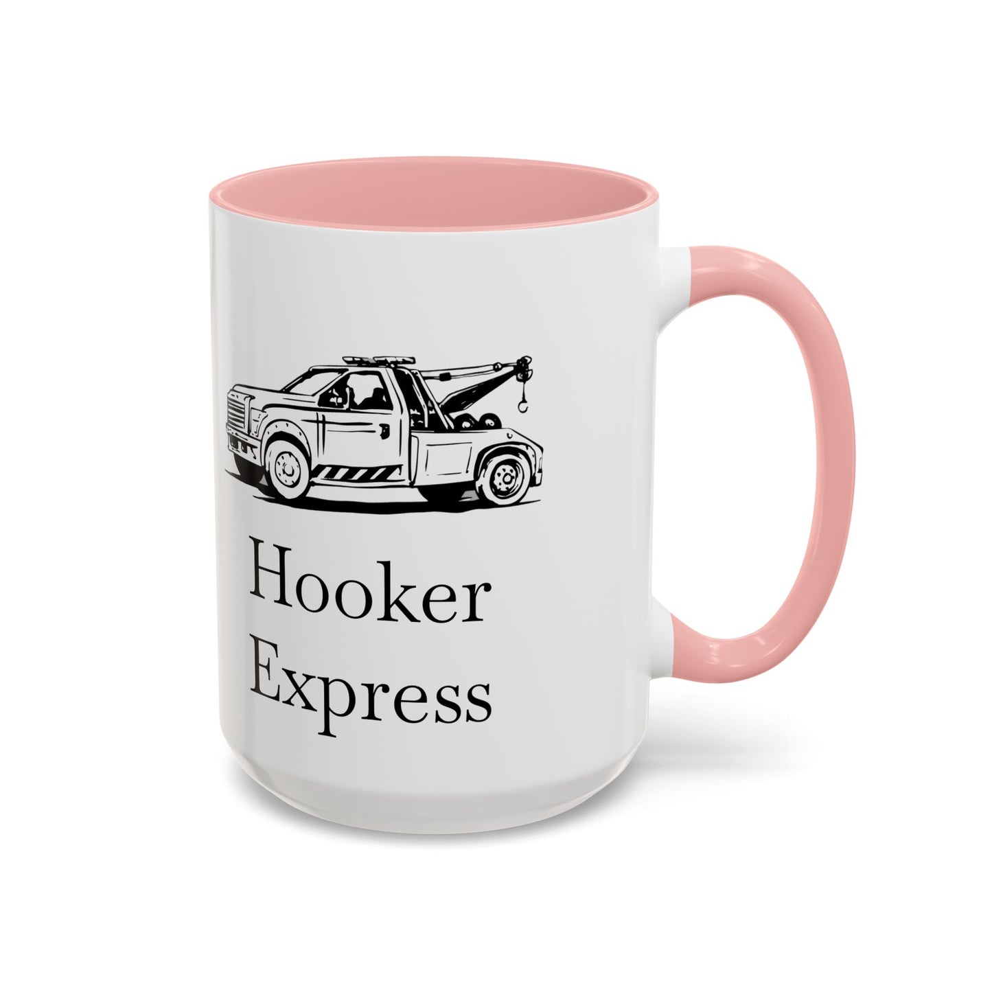 H**ker Express Wheel Lift Tow Truck 2-Tone Coffee Mug