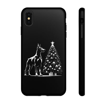 Doberman Christmas Tree iPhone Case