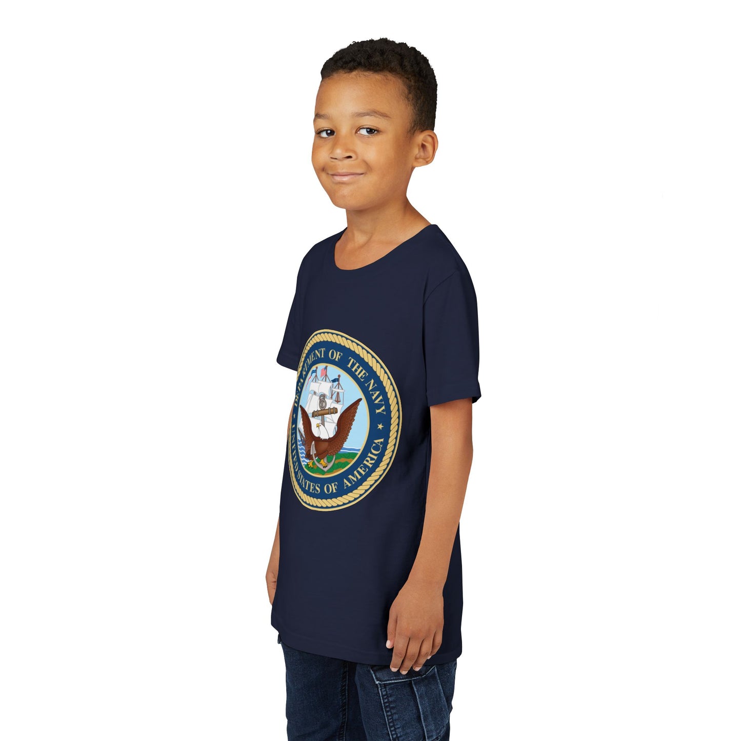 US Navy Youth Unisex Short Sleeve Crewneck Tee