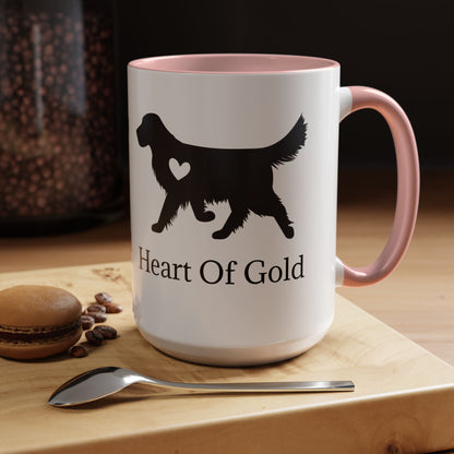 Heart Of Gold 2-Tone Coffee Mug