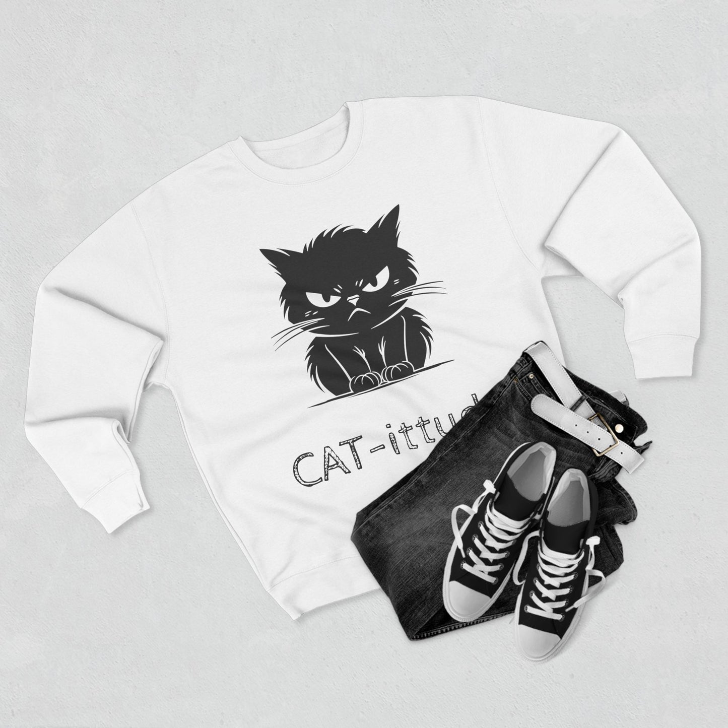CAT-ittude Unisex Crewneck Sweatshirt