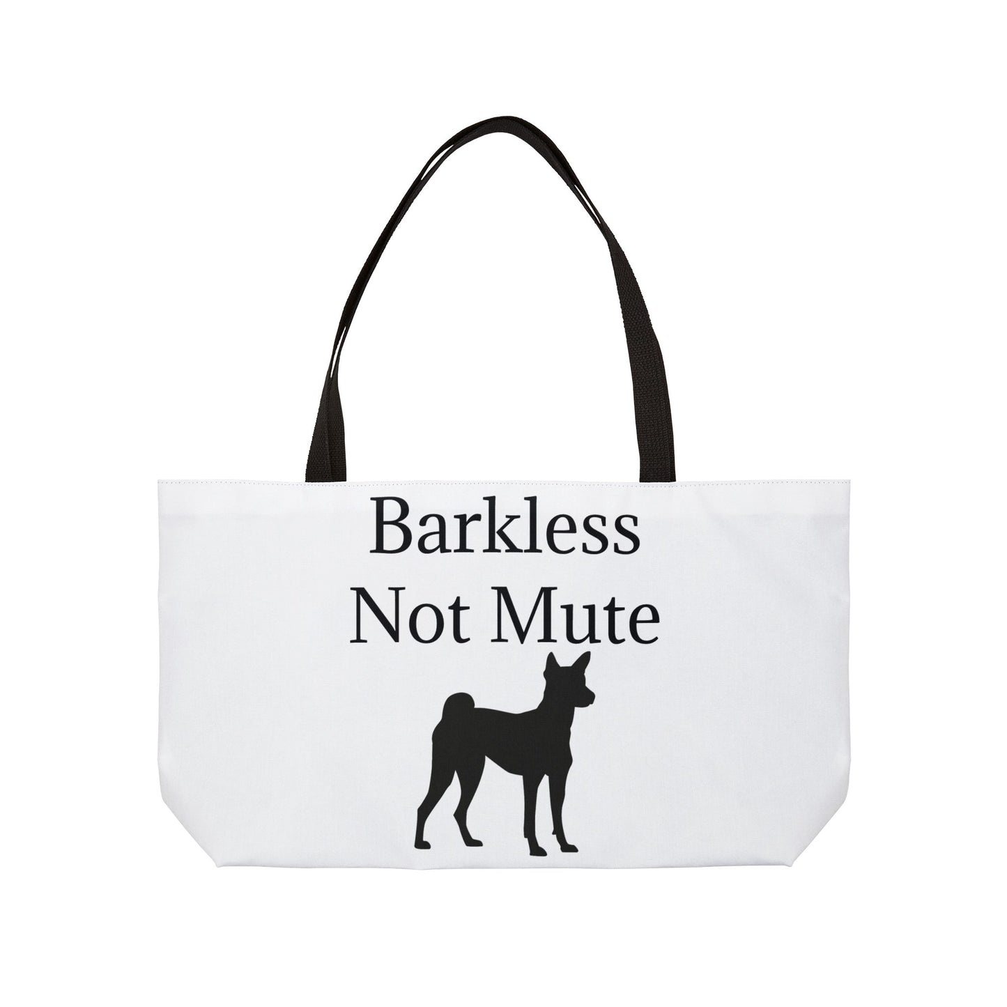 Barkless Not Mute Weekender Tote Bag