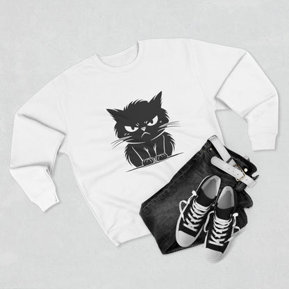 Angry Cat Unisex Crewneck Sweatshirt