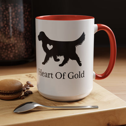 Heart Of Gold 2-Tone Coffee Mug