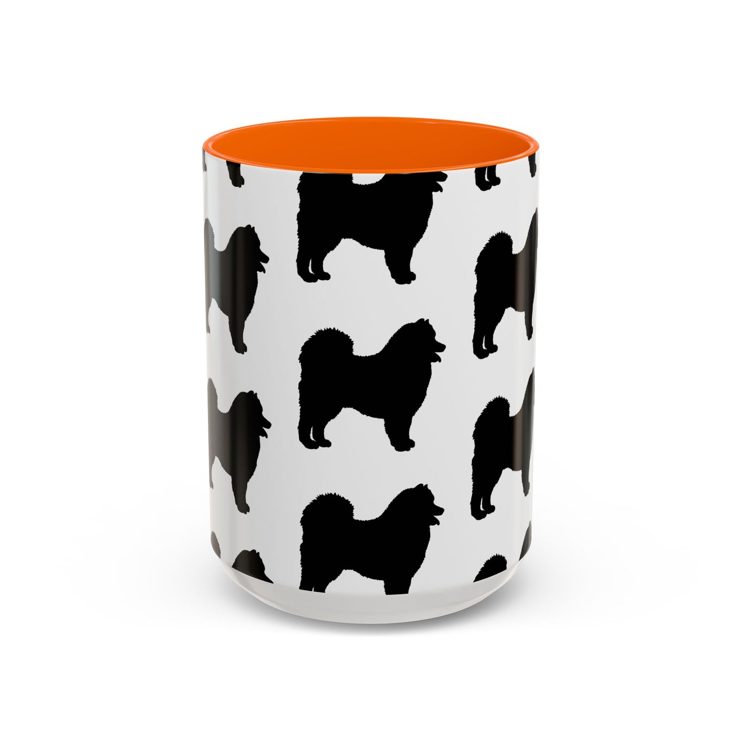 Samoyed Silhouette 2-Tone Coffee Mug