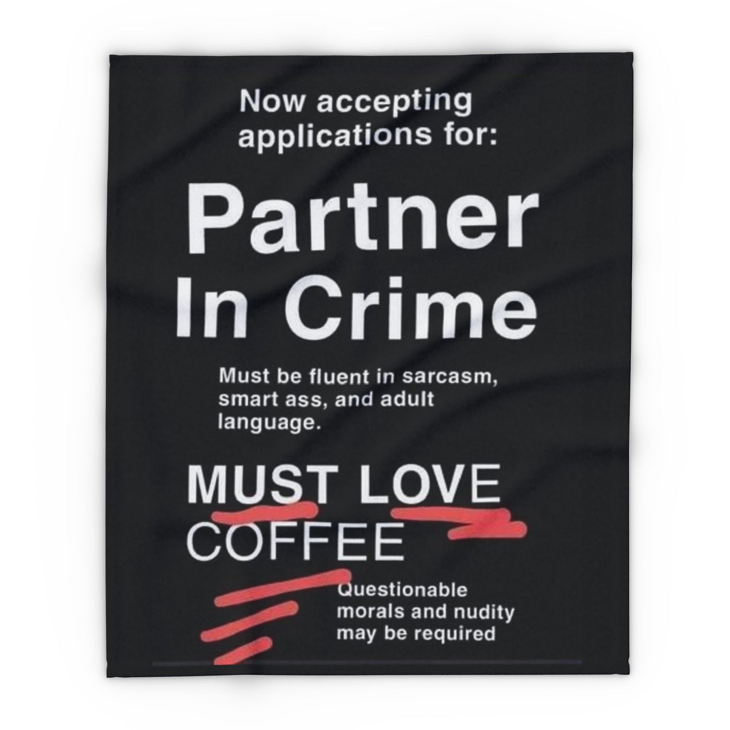 Partner In Crime Arctic Fleece Blanket