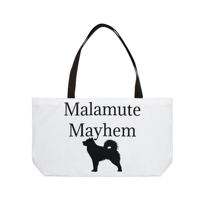 Malamute Mayhem Weekender Tote Bag