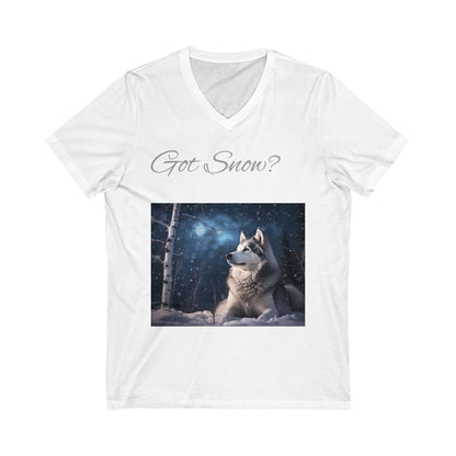 Got Snow? Unisex Short Sleeve V-Neck Tee