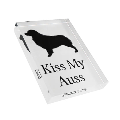 Kiss My Auss Acrylic Photo Block