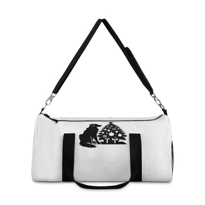 Golden Christmas Tree Duffel Bag