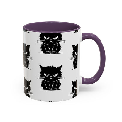 Angry Cat 2-Tone Coffee Mug