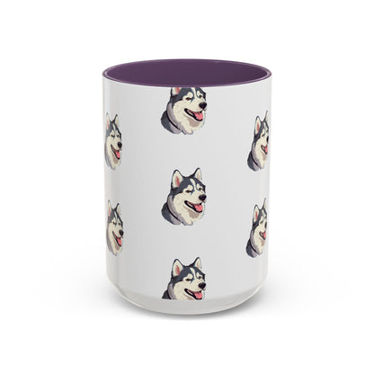 Malamute Head 2-Tone Coffee Mug