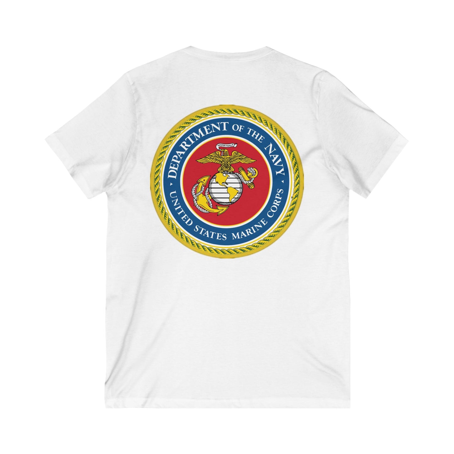 US Marine Corps Unisex Short Sleeve V-Neck Tee