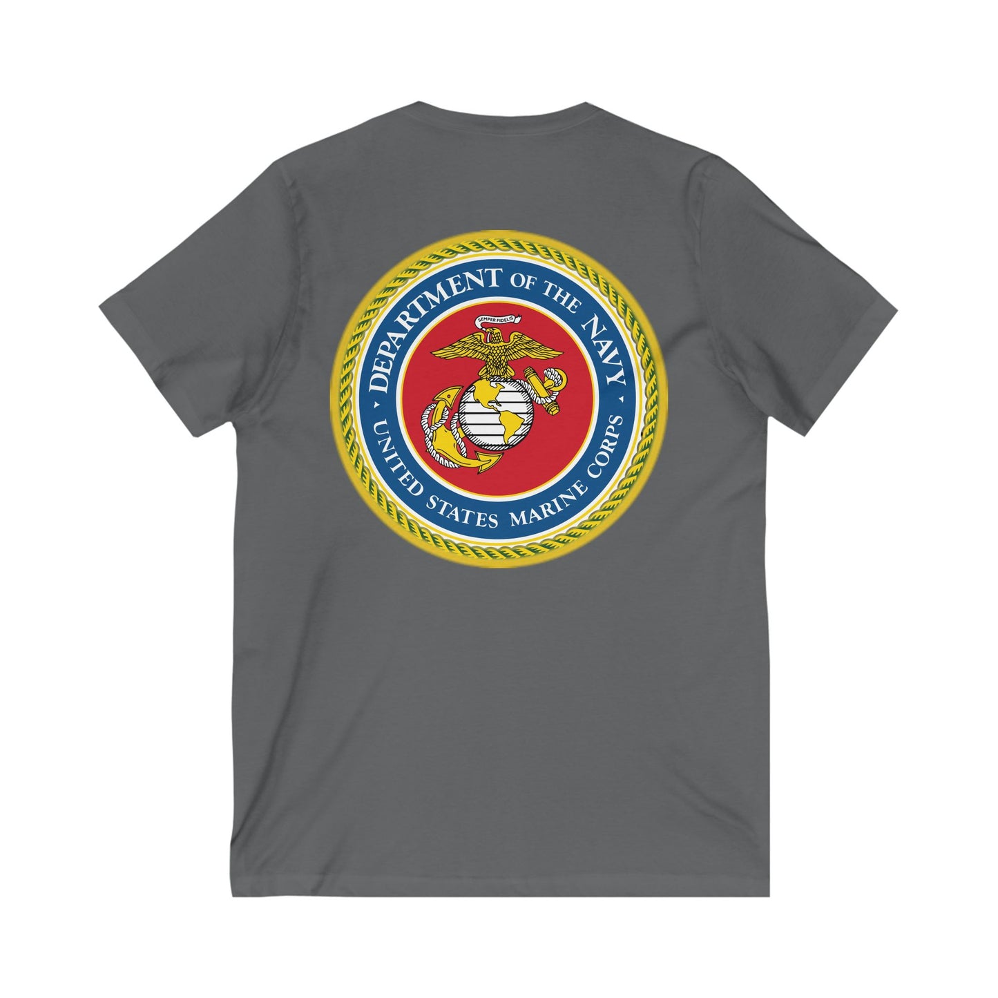US Marine Corps Unisex Short Sleeve V-Neck Tee