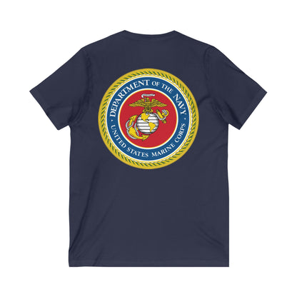 US Marine Corps Unisex Short Sleeve V-Neck Tee