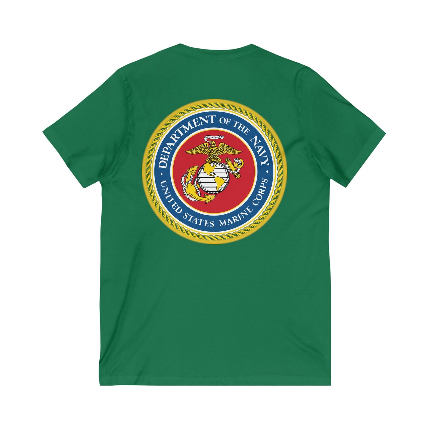 US Marine Corps Unisex Short Sleeve V-Neck Tee