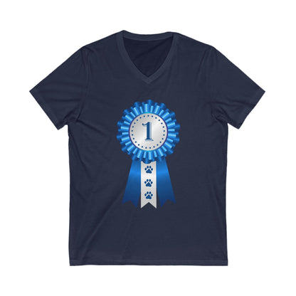 Show Ribbon Unisex Short Sleeve V-Neck Tee