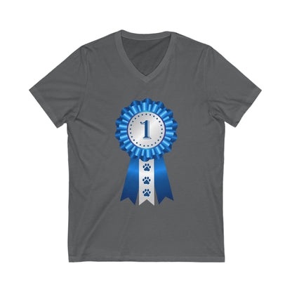 Show Ribbon Unisex Short Sleeve V-Neck Tee