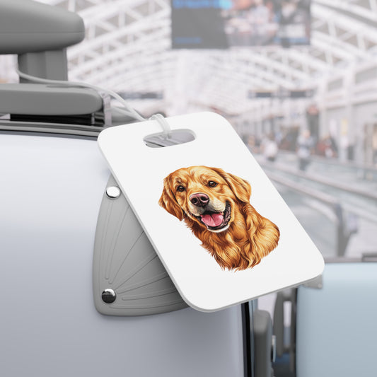 Golden Head Luggage Tag