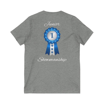 Junior Showmanship Unisex Short Sleeve V-Neck Tee