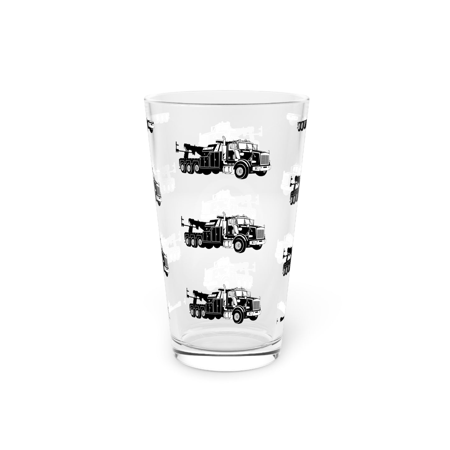 Heavy Tow Truck Drinking Glass