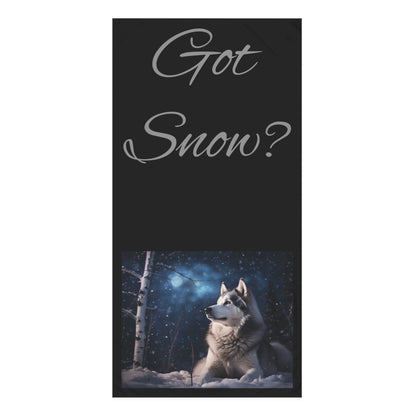 Got Snow? Mink-Cotton  Beach Towel