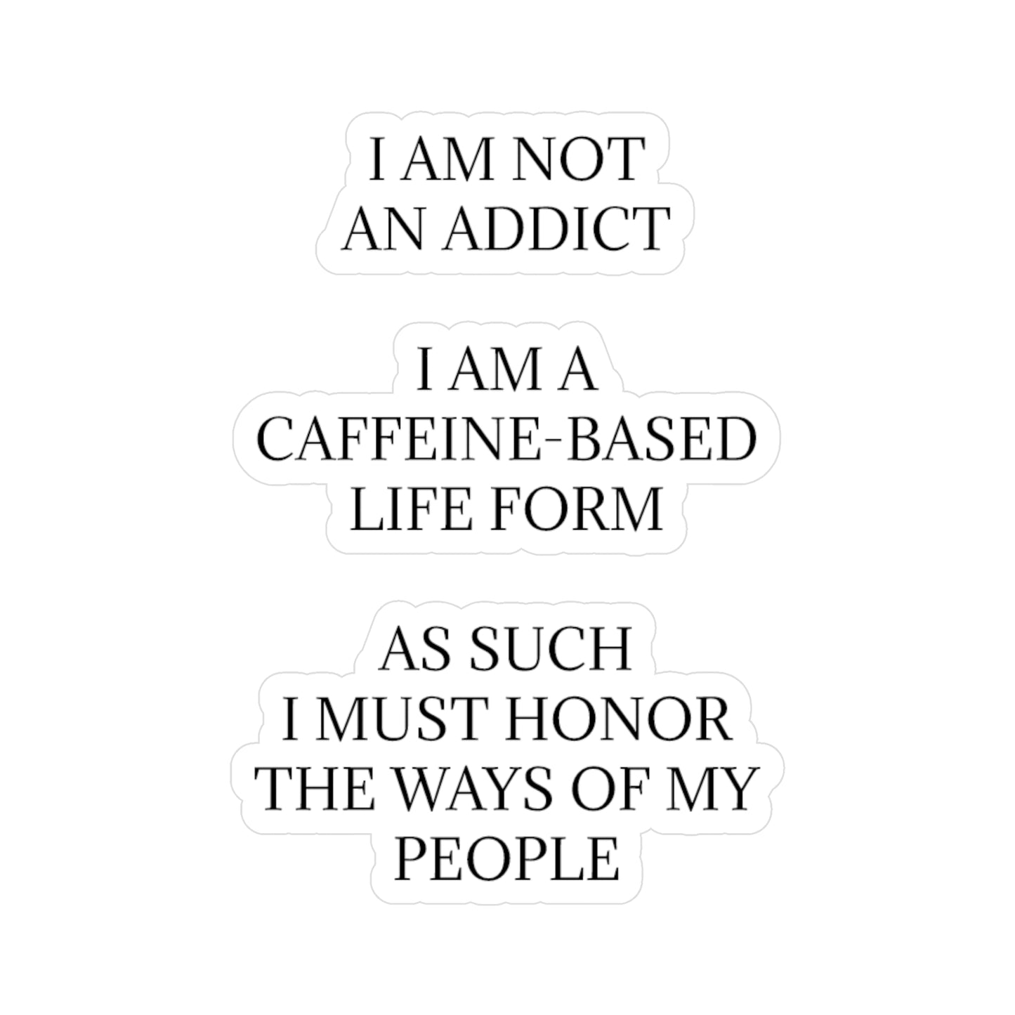 Not An Addict Vinyl Decal
