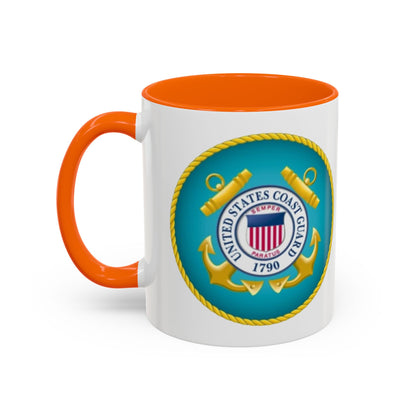 US Coast Guard 2-Tone Coffee Mug
