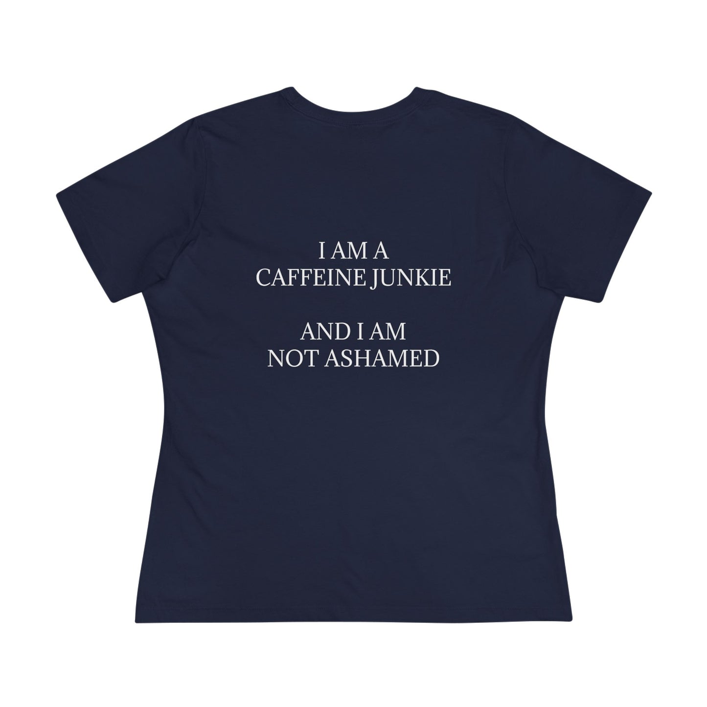 Caffeine Junkie Women's Short Sleeve Crewneck Tee
