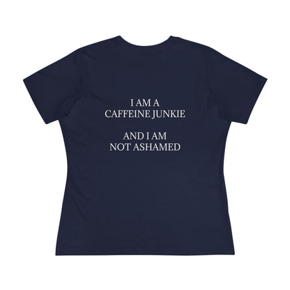 Caffeine Junkie Women's Short Sleeve Crewneck Tee