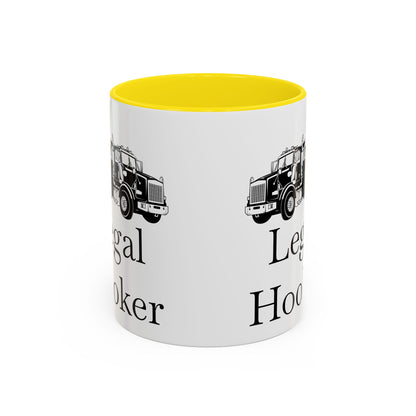 Legal H**ker Heavy Tow Truck 2-Tone Coffee Mug