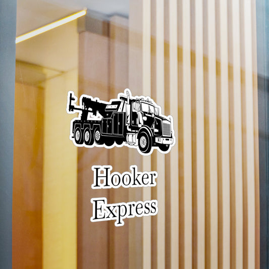 H**ker Express Heavy Tow Truck Vinyl Decal